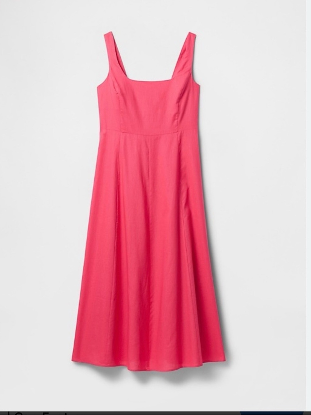 GAP Raspberry Pink Square-Neck Midi Dress - Picture 2 of 6